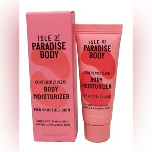 Isle of Paradise Confidently Clear Body Moisturizer .67 oz Travel Sz New in Box